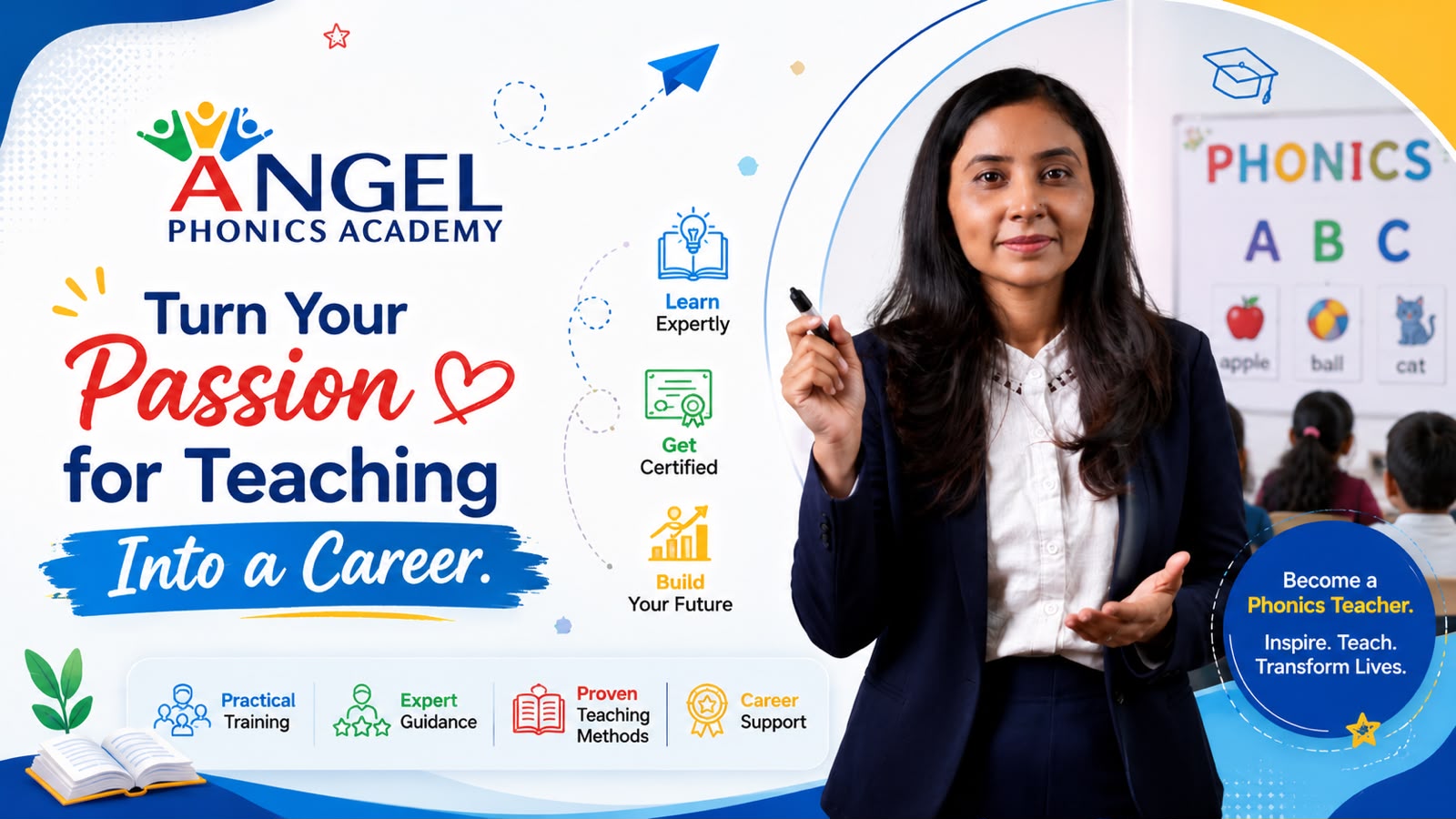 👩‍🏫 Become a confident and professionally trained Phonics Teacher.